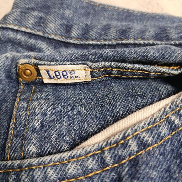 Vtg 80s Lee Storm Rider Jeans Men 42x34 (fits 38x32) Union Made USA Classic Work - Picture 8 of 16